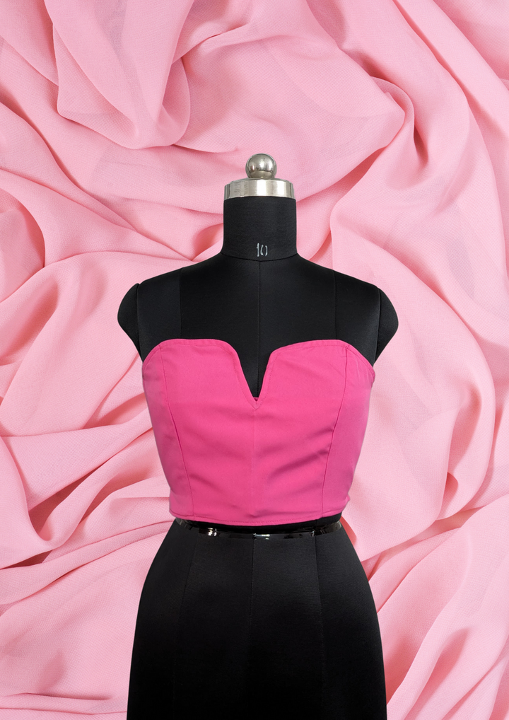 Sleeveless Tube top with Boning