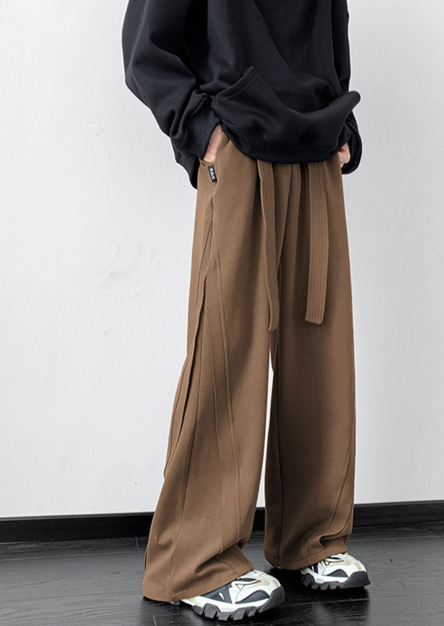 J-Drama Inspired Wide Leg Panel Pant