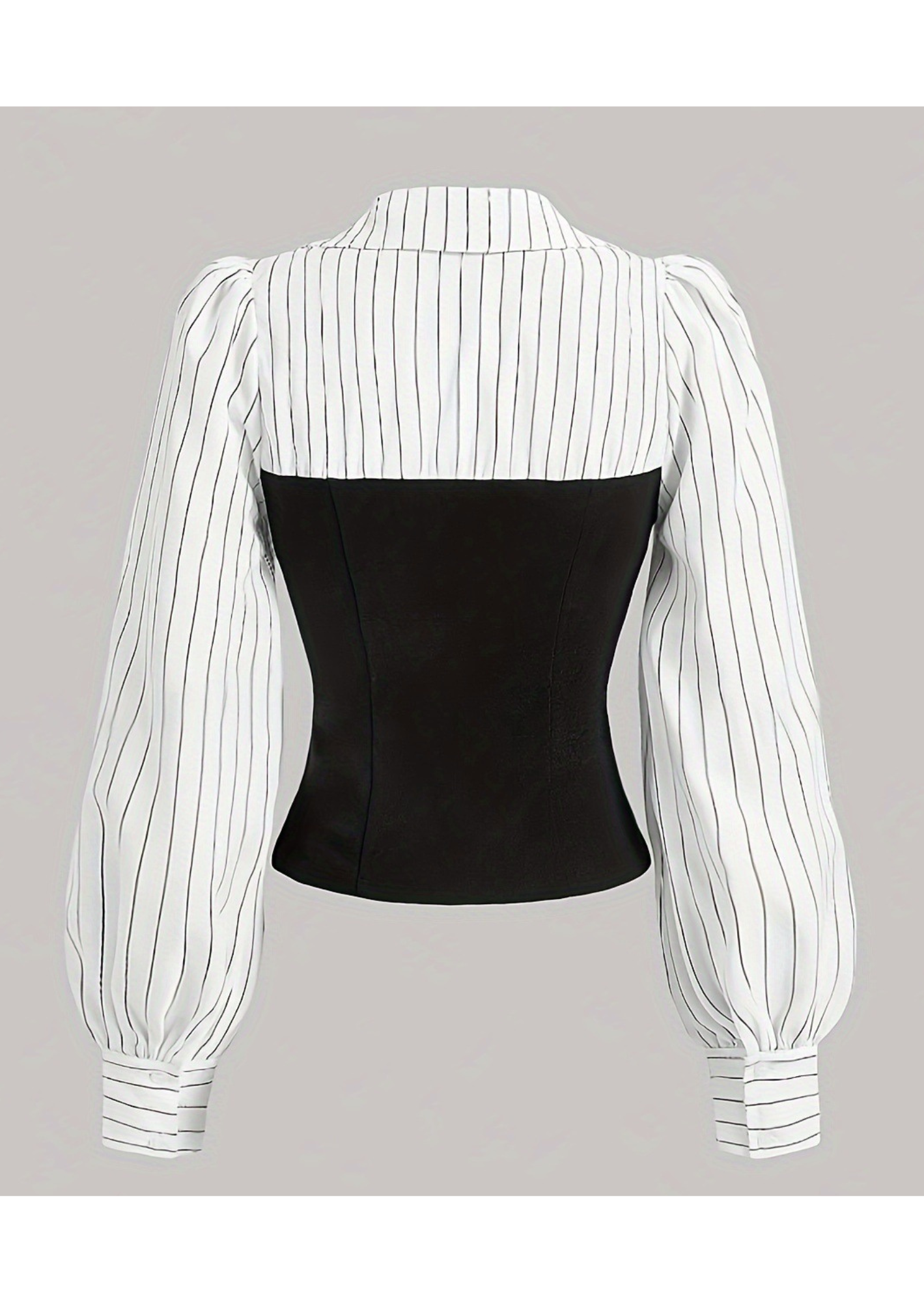 C-Drama Inspired Lantern Sleeve Shirt Attached with Corset top