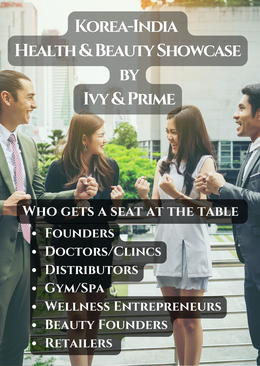 Korea - India Health and Beauty Showcase Event By Ivy & Prime - for Exhibitors