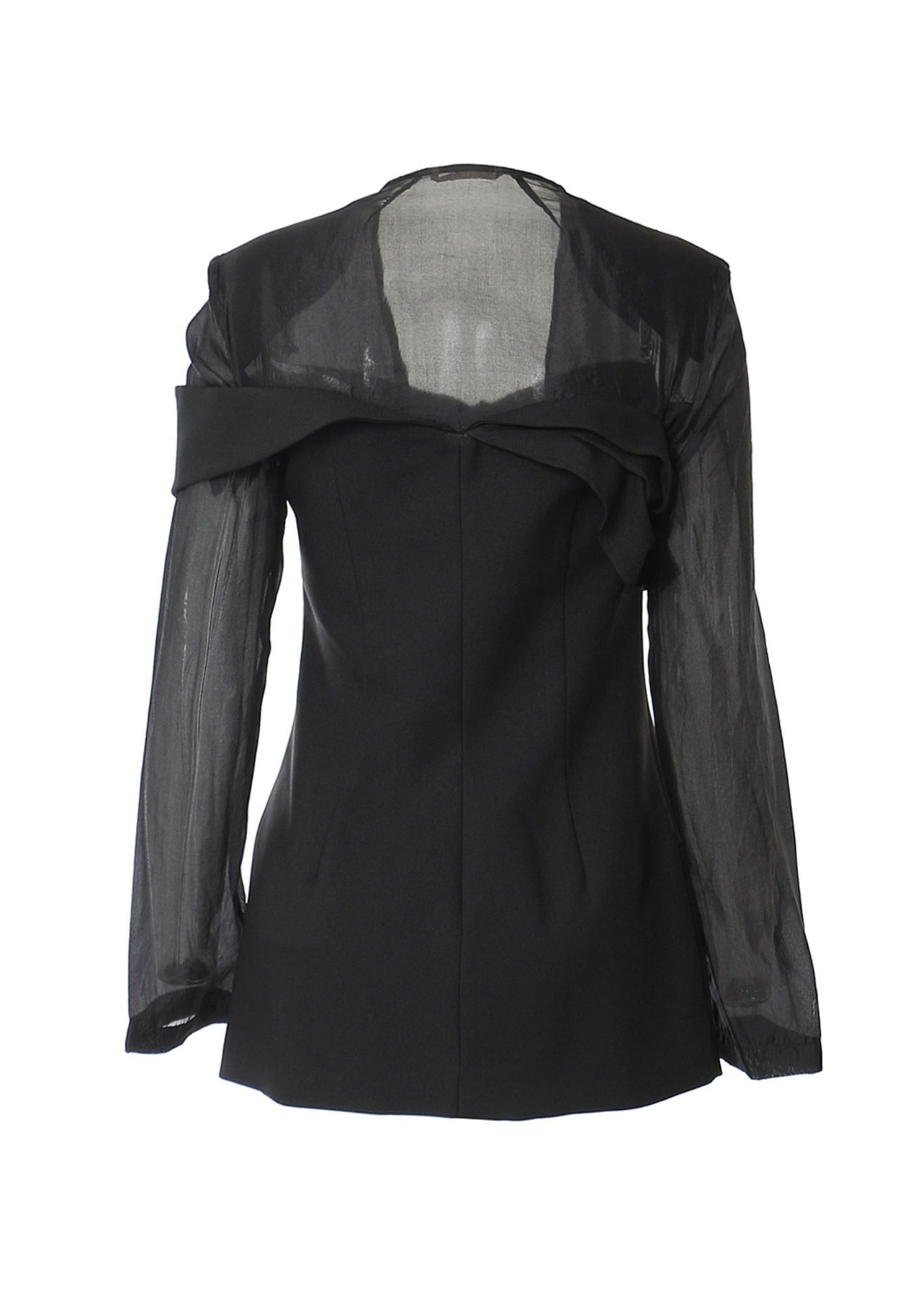 C-Drama Inspired Splicing Semi-Perspective Stylish  Suit Jacket