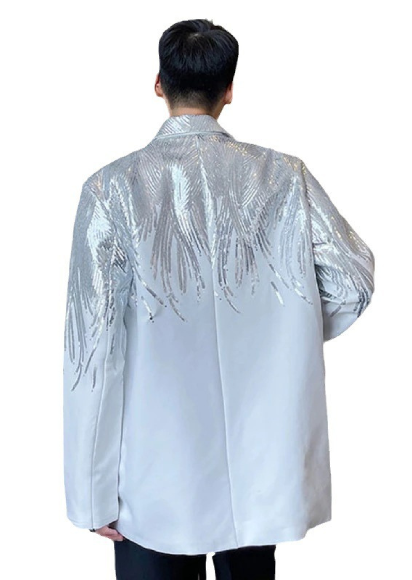 C-Drama Inspired Heavy Sequins Embroidered Blazer