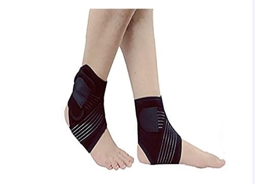 Ion Clad SCIENTIST DEVELOPED DUAL ANKLE Support with Wrap, Neoprene sleeve for Kids & Women. Medically approved for Pain relief, Arthritis and Sports (Right Foot)