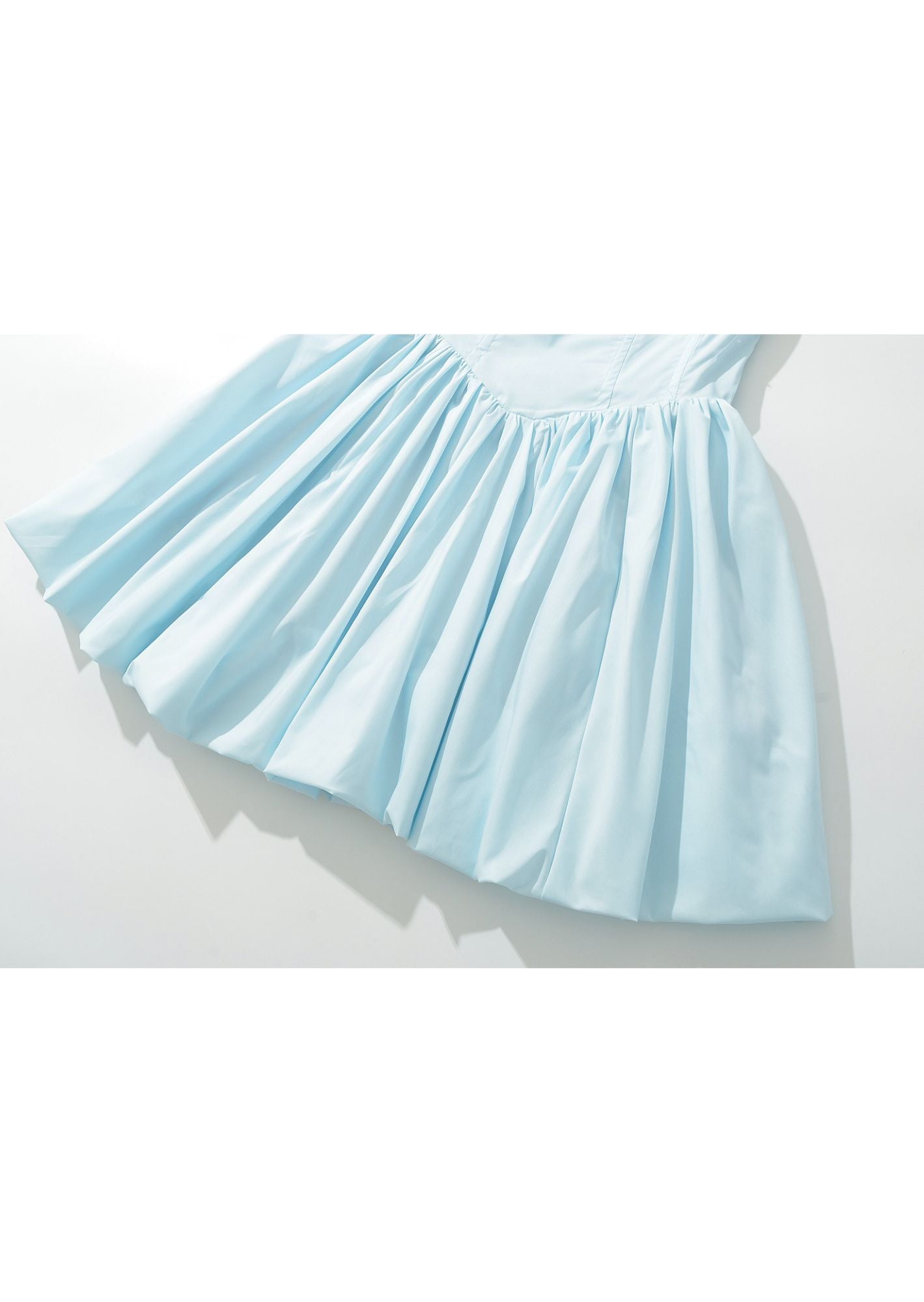 K-Drama Dream Meets K-Pop Darling Aesthetic — Bubble Hem Short Sleeve Dress - BASIC