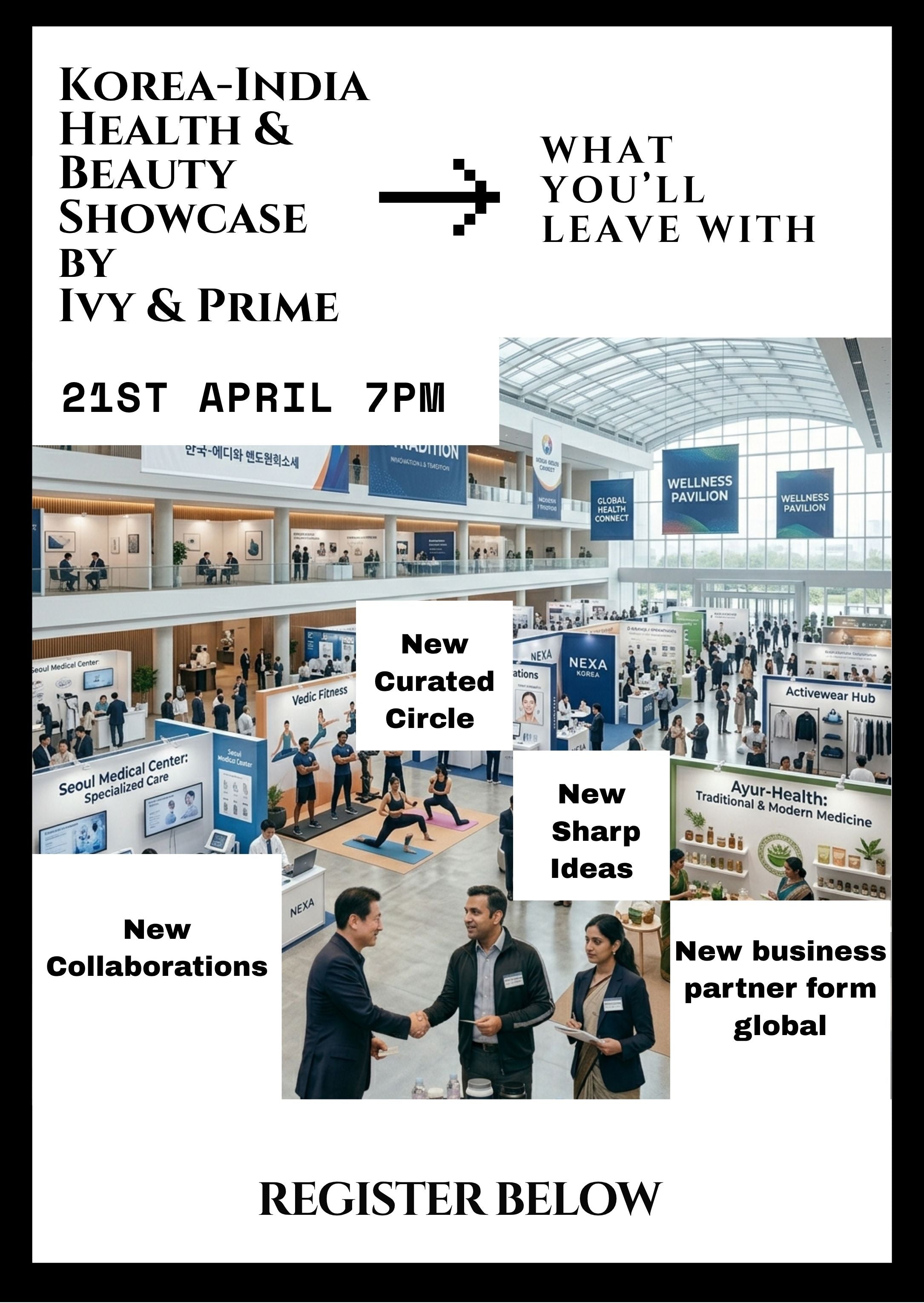 Korea - India Health and Beauty Showcase Event By Ivy & Prime - for Exhibitors