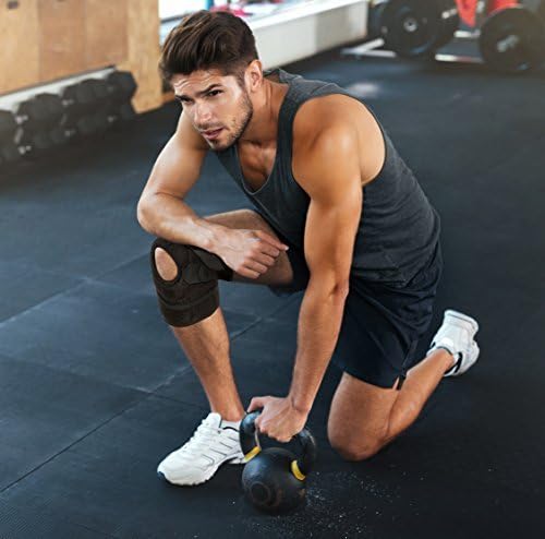 Dr. Arthritis Doctor Developed Premium Copper Lined Knee Support Brace  - Guaranteed Relief & Support for Knee Injuries and Other Knee Conditions (Black)