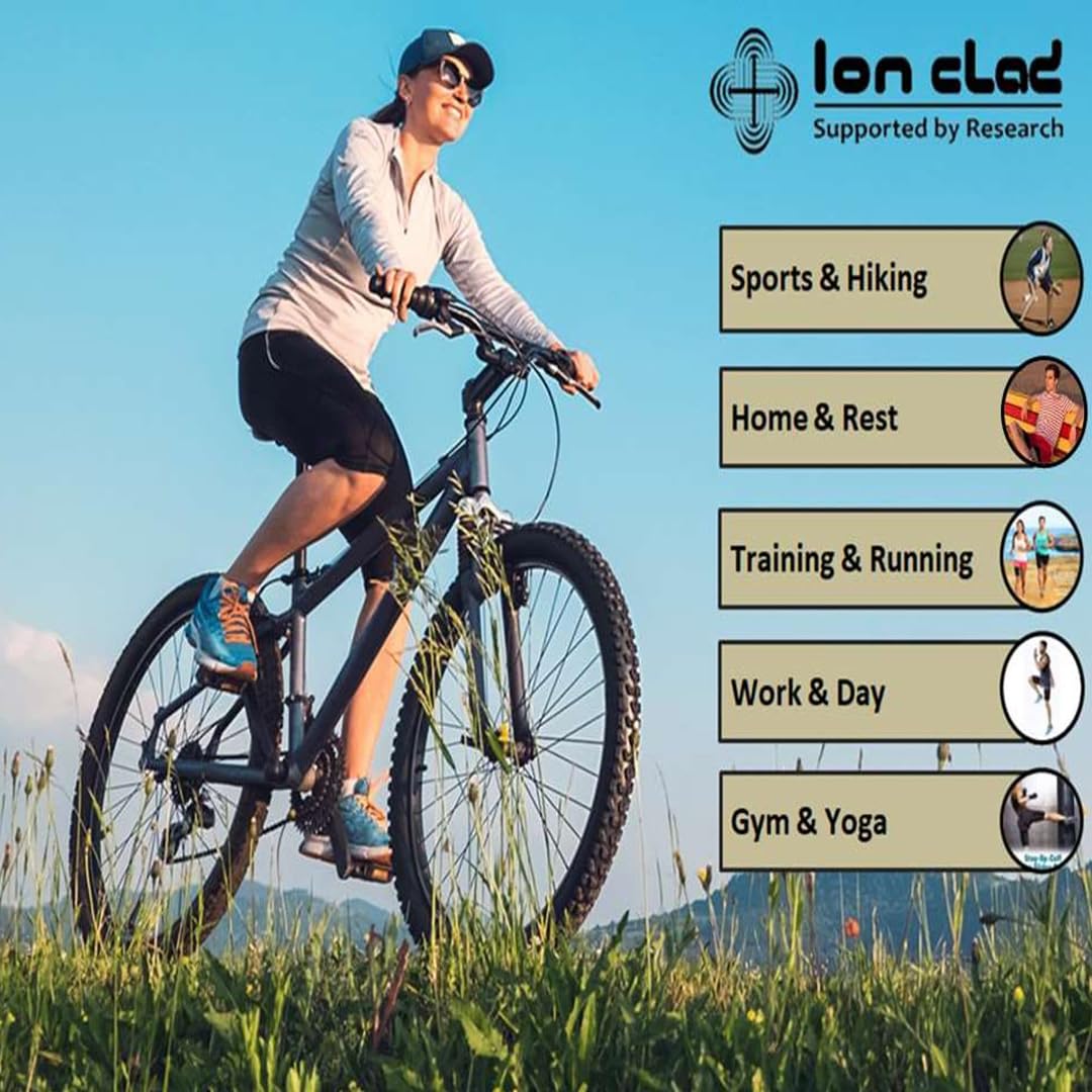 Ion Clad Copper Compression Adjustable Thigh Sleeve-Hamstring Quad Wrap Support for Pulled Groin Muscle, Sprains, Tendinitis, IT band. Workouts, Pain Relief & Sports Recovery Brace - Men, Women