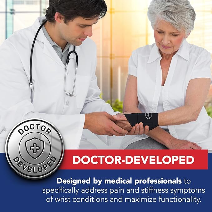 Dr. Arthritis Doctor Developed Wrist supports/Wrist brace - Relief for carpal tunnel, wrist injuries, wrist support for arthritis, hand support, hand & wrist braces, wrist strap
