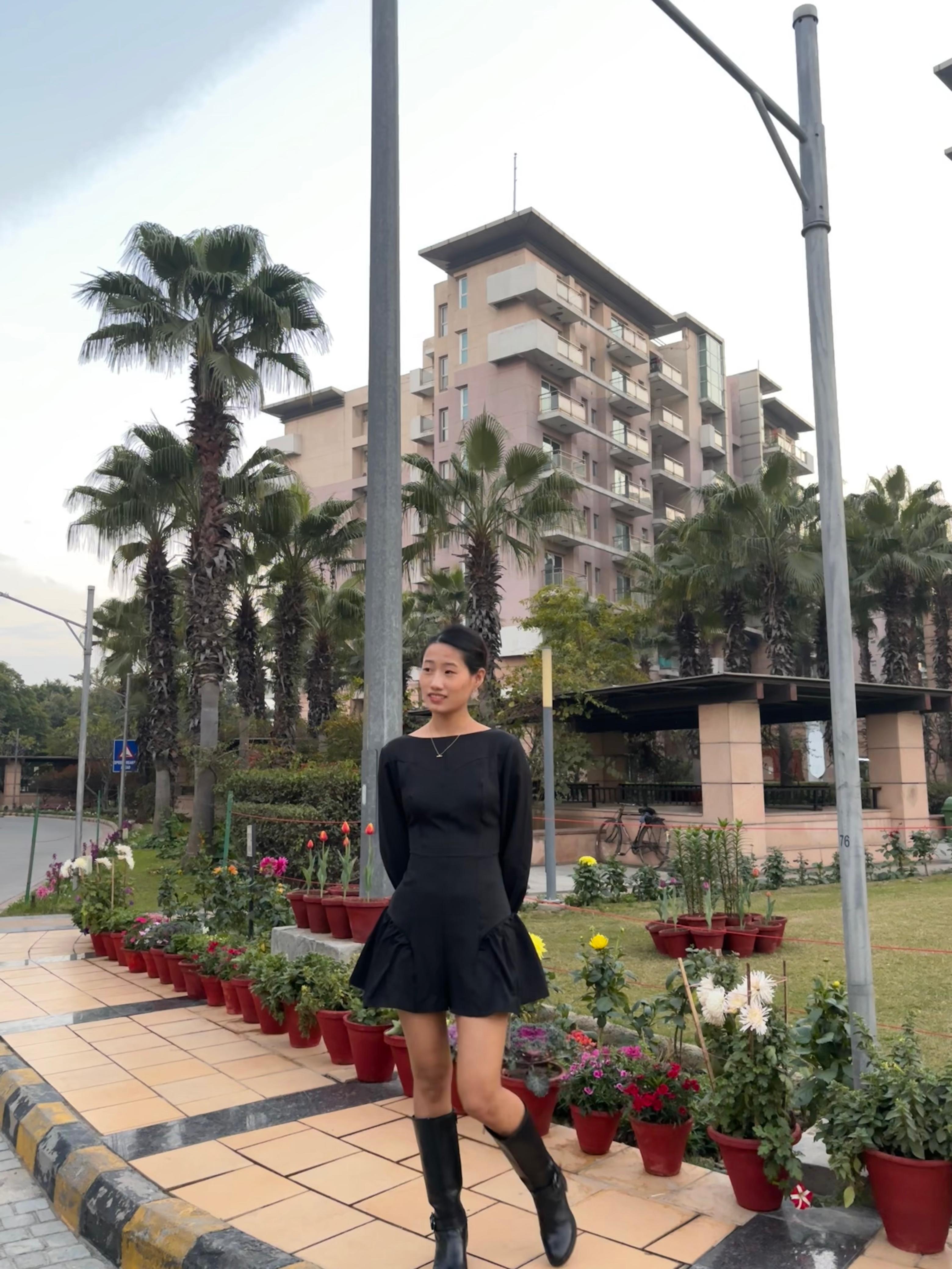 K-Drama Inspired Power Looks - Elegant Power Romper with Side-Gathered Flair –BASIC