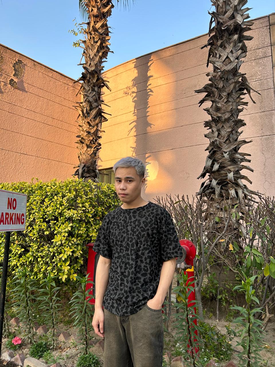 K-Drama Inspired Streetwear Aesthetic -Textured Leopard Print T-Shirt – BASIC