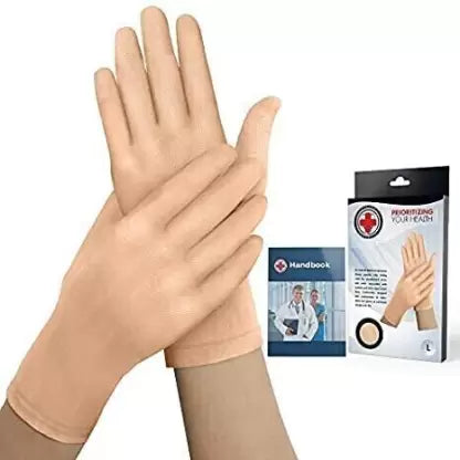 Dr. Arthritis Doctor Developed full skin color Arthritis Gloves + Handbook - Hand Support