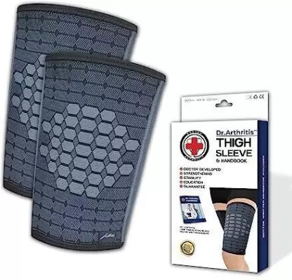 Dr. Arthritis Thigh Compression Sleeve for Women & Men Breathable Leg Wraps Medical Hamstring Foot Support