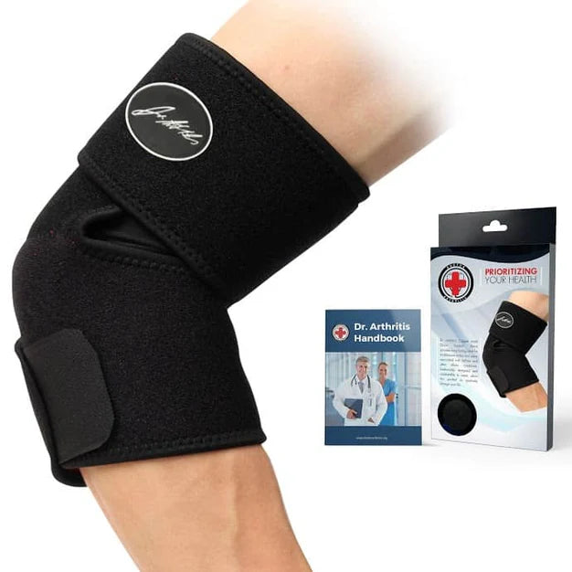 Dr. Arthritis Doctor Developed Premium Copper Lined Elbow Support Brace —guaranteed Relief & Support for Elbow Injuries and Other Elbow Conditions